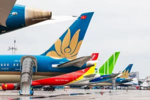 ベトナム航空各社の飛行機