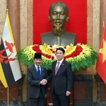 ベトナムのルオン・クオン国家主席とブルネイのハサナル・ボルキア国王
