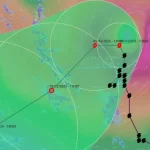 台風１５号の進路予想図（12月1日現在）