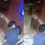 2019年に女子学生がエレベーター内で男性から無理やりキスされたときの防犯カメラ映像