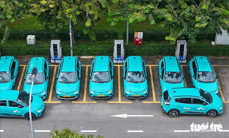 ホーチミン市内の屋外充電スタンド