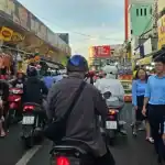 バーチウ市場周辺の道路