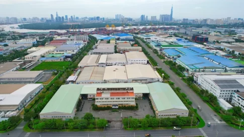 平均稼働率が90%に達しているベトナム南部の工業団地