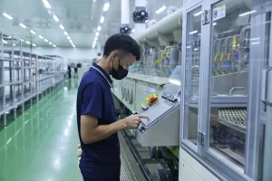 労働生産性向上のために自動化されたベトナムの工場