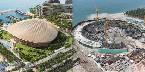 APEC2027に向けてフーコック島で建設中の多目的ホール