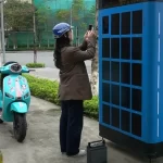 ビンファストが設置したバッテリー充電ステーション