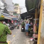 不法な道路選挙により警察に摘発されたファンテーヒエン市場周辺