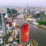 経済発展が著しいベトナムの商業都市ホーチミン市中心部
