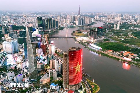 経済発展が著しいベトナムの商業都市ホーチミン市中心部