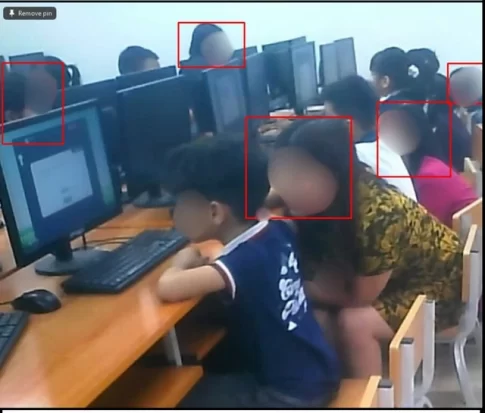ハノイ市で行われたオンライン学習コンテスト「VioEdu」で行われた不正行為の証拠画像