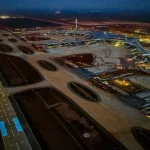 2026年6月の開港に向けて建設工事が進むロンタイン国際空港