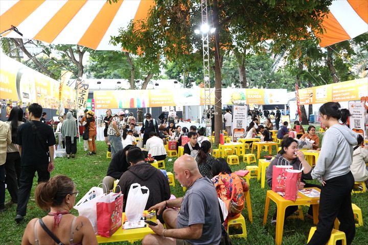 フードデリバリーアプリのCapichiがプロデュースした「RAMEN FEST」の会場内
