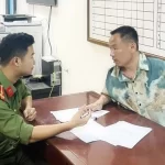 交通事故後に拳銃を発砲した疑いでベトナム警察の取調べをうける中国籍の男