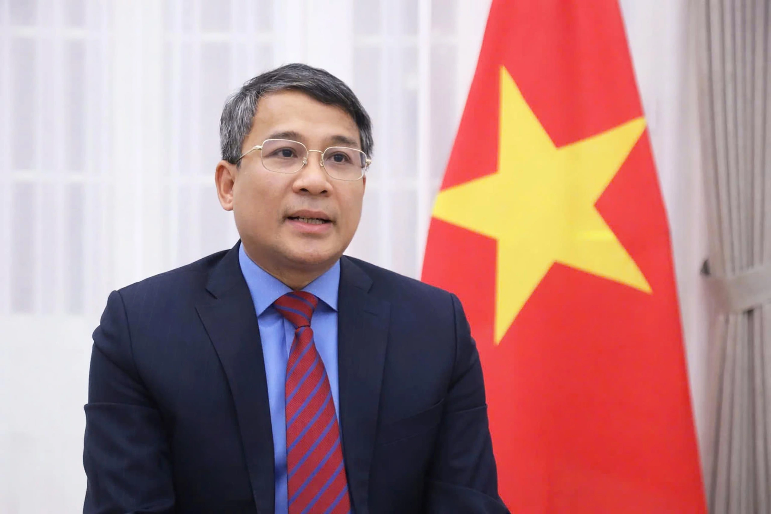 ベトナムのトー・ラム国家主席による中国訪問の意義を説明するベトナム外務省のグエン・ミン・ブー副大臣