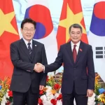 ベトナムを公式訪問した韓国の李在明大統領とベトナムのレ・ミン・フン首相