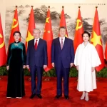ベトナムのトー・ラム国家主席夫妻と中国の習近平国家主席夫妻