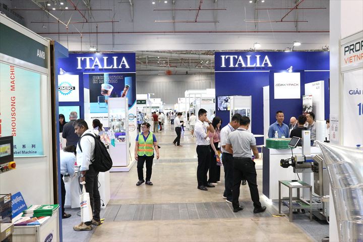 PROPAK VIETNAM 2026で15社が出展し注目を集めていたイタリアパビリオン