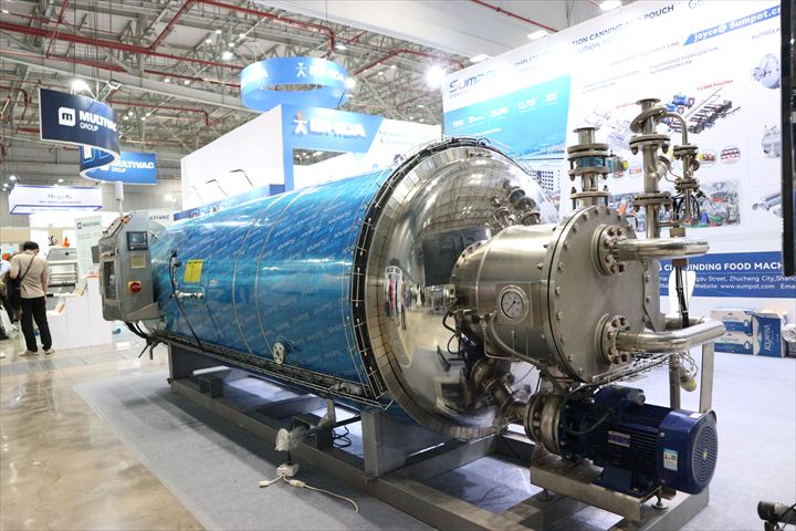 PROPAK VIETNAM 2026に展示された産業用レトルト殺菌機