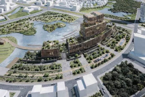 ホーチミン市トゥーティエム新都市に建設予定のホーチミン市行政センター