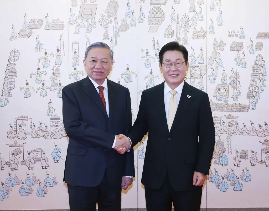 ベトナムのトー・ラム国家主席兼書記長と韓国の李在明大統領