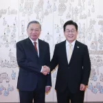 ベトナムのトー・ラム国家主席兼書記長と韓国の李在明大統領