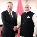 2024年9月に会談したインドのモディ首相とベトナムのトー・ラム国家主席