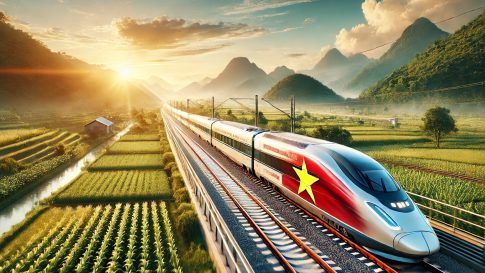 ベトナムの南北高速鉄道イメージ図
