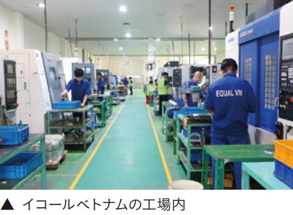 イコールベトナムの工場内作業風景