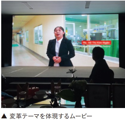 ロッテベトナムのイヤーエンドパーティーで上映された変革テーマを体現するムービー