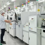サムスンベトナムの工場内の様子
