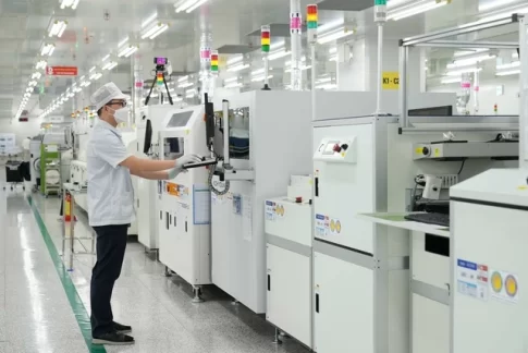 サムスンベトナムの工場内の様子