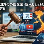 国外に拠点を持たない個人や企業への規制強化を求める法改正の提案