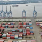 タントゥアン港から港湾機能や貨物取扱量が移管される予定のタンカン・ヒエップフック港