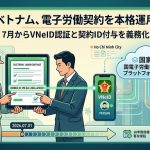 ベトナムの電子労働契約書とVNeIDのまとめ図