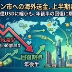 ホーチミン市への海外送金額を示した図