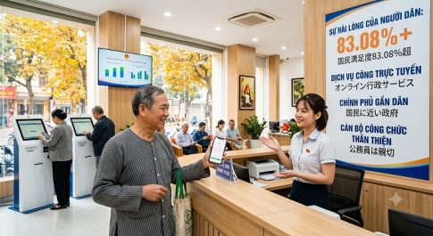 ベトナムの行政サービスを受ける市民