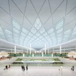 ロンタイン国際空港ロビーの完成予想図