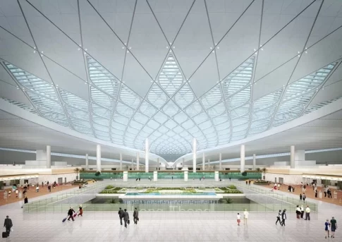 ロンタイン国際空港ロビーの完成予想図