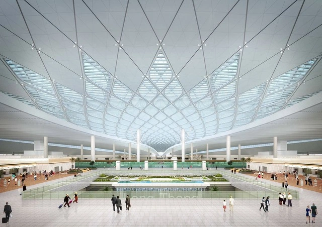 ロンタイン国際空港ロビーの完成予想図