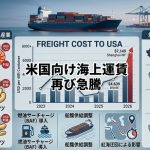米国向け海上運賃上昇による影響をまとめた図