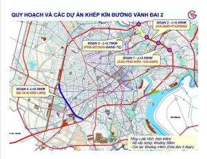 ホーチミン市環状2号線の工事区間