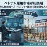 ベトナムの雇用市場がAIによって展開したことを示す図