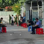ドンナイ省で一家3人が殺害された現場付近の路地