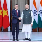 ベトナムのレ・ミン・フン首相とインドのナレンドラ・モディ首相