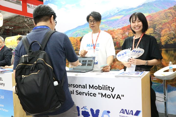 ITE HCMC（International Travel Expo Ho Chi Minh City） 2026でMoVAサービスを紹介するANAのブース