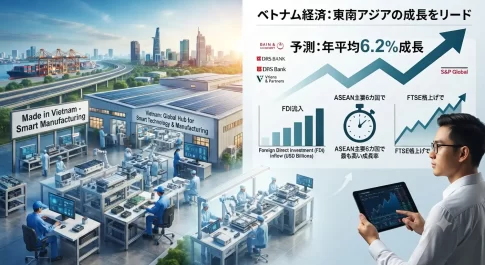 東南アジアの成長をけん引するベトナム経済のイメージ