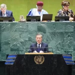 2024年の国連総意会で演説するベトナムのトー・ラム国家主席
