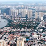 マンションや住宅が並ぶホーチミン市の中心部