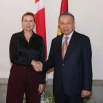 デンマークのメッテ・フレデリクセン首相とベトナムのトー・ラム国家主席