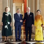 ベルギーのフィリップ国王夫妻とベトナムのトー・ラム書記長兼国家主席夫妻